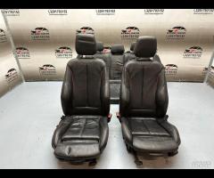 SET SEDILI IN PELLE NERA CUCITURA ROSSA BMW F20 20