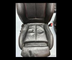 SET SEDILI IN PELLE NERA CUCITURA ROSSA BMW F20 20