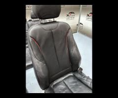 SET SEDILI IN PELLE NERA CUCITURA ROSSA BMW F20 20 - 9