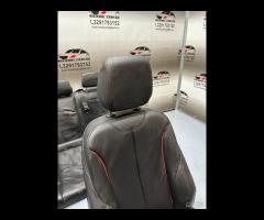 SET SEDILI IN PELLE NERA CUCITURA ROSSA BMW F20 20 - 10
