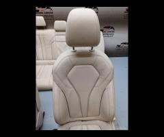 SET SEDILI IN PELLE BEIGE CUCITURA BEIGE BMW G30 F