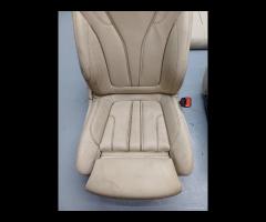 SET SEDILI IN PELLE BEIGE CUCITURA BEIGE BMW G30 F - 6