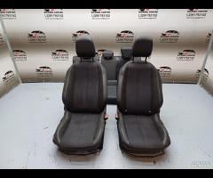 SET SEDILI IN PELLE \\ TESSUTO CUCITURA BIANCA OPE