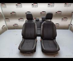 SET SEDILI IN PELLE \\ TESSUTO CUCITURA BIANCA OPE