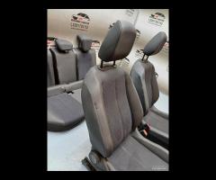 SET SEDILI IN PELLE \\ TESSUTO CUCITURA BIANCA OPE - 10