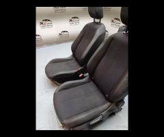 SET SEDILI IN PELLE \\ TESSUTO CUCITURA BIANCA OPE - 14