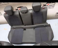 SET SEDILI IN PELLE \\ TESSUTO CUCITURA BIANCA OPE - 15