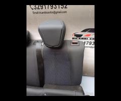 SET SEDILI IN PELLE \\ TESSUTO CUCITURA BIANCA OPE - 17