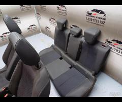 SET SEDILI IN PELLE \\ TESSUTO CUCITURA BIANCA OPE - 23