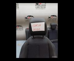 SET SEDILI IN PELLE \\ TESSUTO CUCITURA BIANCA OPE - 24