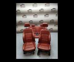 SET SEDILI IN PELLE ROSSO BMW SERIE 1 E82 120D COU