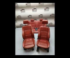 SET SEDILI IN PELLE ROSSO BMW SERIE 1 E82 120D COU