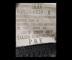 CINTURA DI SICUREZZA ANTERIORE DESTRA SUZUKI GRAND