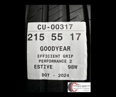 2 PNEUMATICI 215/55 R17 GOODYEAR ESTIVE KM0