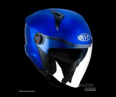 KYT Casco Jet D-CITY - Plain - Blue