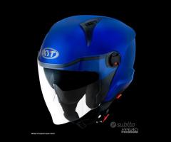 KYT Casco Jet D-CITY - Plain - Blue