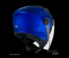 KYT Casco Jet D-CITY - Plain - Blue - 7