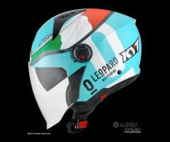 KYT Casco Jet D-CITY - Leopard - Tricolore