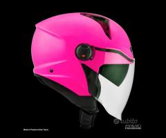 KYT Casco Jet D-CITY - Plain - Fuxia