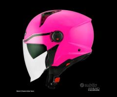 KYT Casco Jet D-CITY - Plain - Fuxia