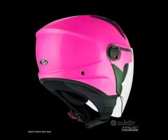 KYT Casco Jet D-CITY - Plain - Fuxia - 7