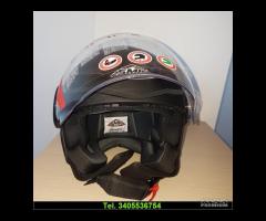 NUOVO CASCO JET COLORE NERO OPACO OMOLOGATO - 2