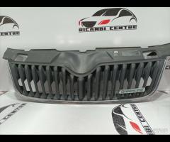 GRIGLIA PARAURTI FRONTALE SKODA FABIA 2 5J0853668C - 7