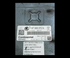 CENTRALINA MOTORE ECU SKODA FABIA 2011 CBZB 1.2L T - 15