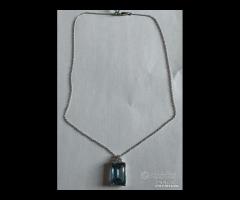 COLLANA ORO 18kt. CON DIAMANTI E TOPAZIO LONDON