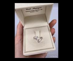 ANELLO ORO 18kt. CON DIAMANTI NATURALI FANTASIA