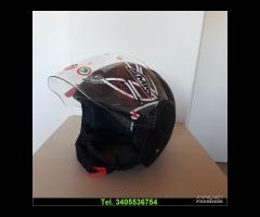 NUOVO CASCO JET KY-111 NUOVO NERO OPACO - 1