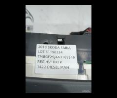 PANNELLO COMANDO CLIMA 2010 SKODA FABIAI II /ROOMS - 11