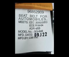 CINTURA DI SICUREZZA ANTERIORE DX 2009 CHEVROLET C - 10