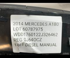 PANNELLO COMANDO CLIMA RISCALDAMENTO MERCEDES A180 - 16