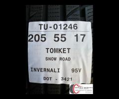 4 PNEUMATICI 205/55 R17 TOMKET INVERNALI - 11