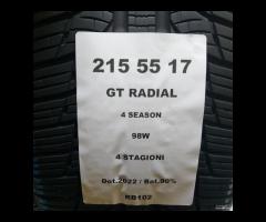 2 GOMME 215 55 17 GT RADIAL RB102