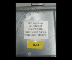 CENTRALINA MOTORE ECU OPEL ASTRA 2015 LVM/B16DTL 5 - 8
