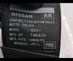 CINTURA DI SICUREZZA POSTERIORE DESTRA DX NISSAN N - 17