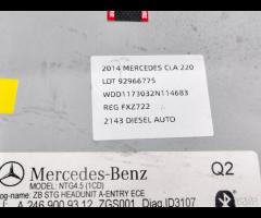 UNITA DI TESTA NAVIGAZIONE BLUETOOTH MERCEDES CLA - 9