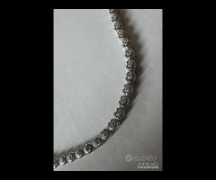 COLLANA IN ORO BIANCO 18kt. CON DIAMANTI NATURALI