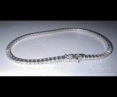BRACCIALE TENNIS ORO BIANCO 18kt. CON DIAMANTI