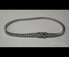 BRACCIALE TENNIS ORO BIANCO 18kt. CON DIAMANTI