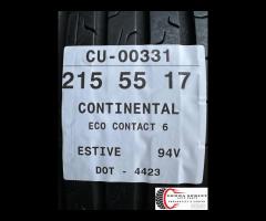 2 PNEUMATICI 215/55 R17 CONTINENTAL ESTIVE - 4