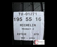 4 PNEUMATICI 195/55 R16 MICHELIN ESTIVE - 9