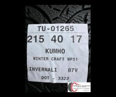 4 PNEUMATICI 215/40 R17 KUMHO INVERNALI - 11