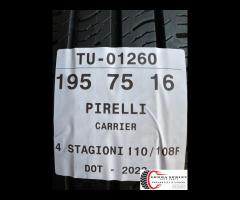 4 PNEUMATICI 195/75 R16C PIRELLI 4 STAGIONI - 10