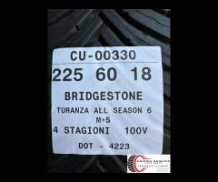 2 PNEUMATICI 225/60 R18 BRIDGESTONE 4 STAGIONI 80% - 4