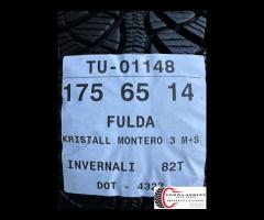 4 PNEUMATICI 175/65 R14 FULDA INVERNALI SEMINUOVE - 10