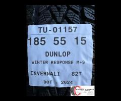 4 PNEUMATICI 185/55 R15 DUNLOP INVERNALI SEMINUOVE - 10