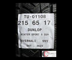 4 PNEUMATICI 215/65 R17 DUNLOP INVERNALI - 11